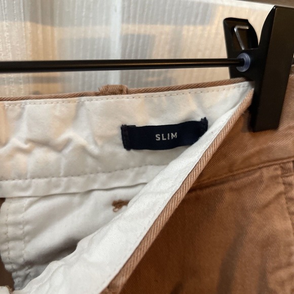 MEN'S J Crew Mercantile Flex Pants Slim Fit Size 30x32 Brown Khaki Stretch - Picture 4 of 7